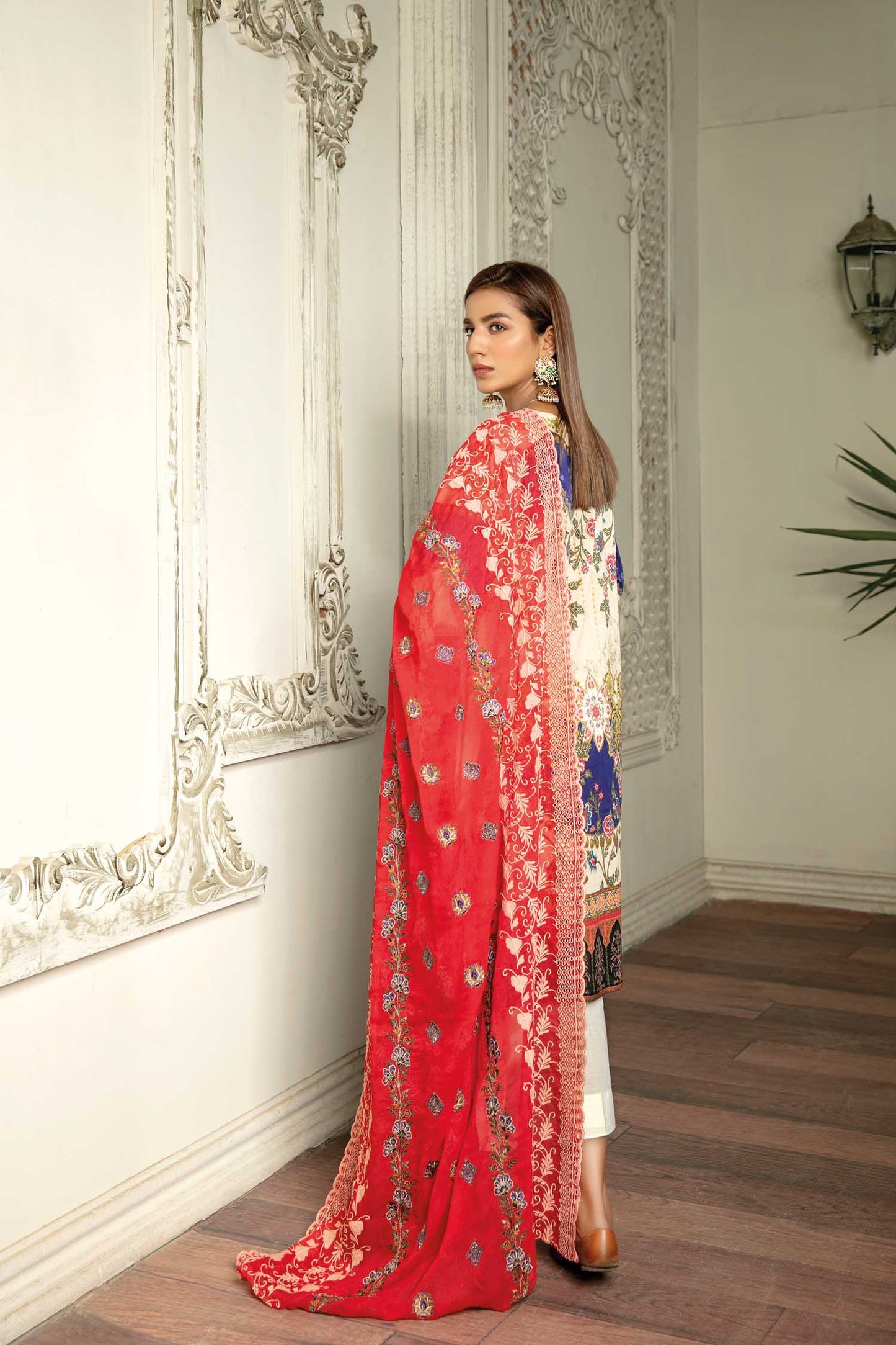 Tribe  - Digital Printed & Embroidered Lawn 3PC