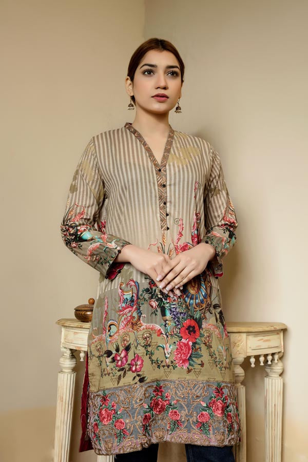 Desert Rose - Stitched Lawn Kurti