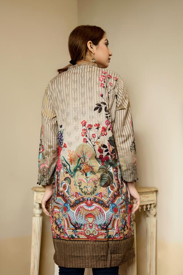 Desert Rose - Stitched Lawn Kurti