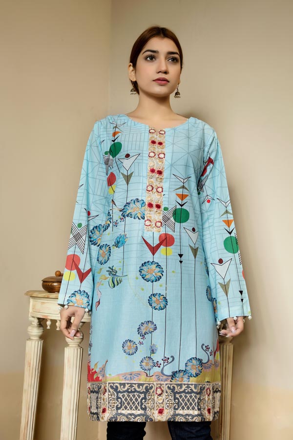 Bramwell - Stitched Lawn Kurti