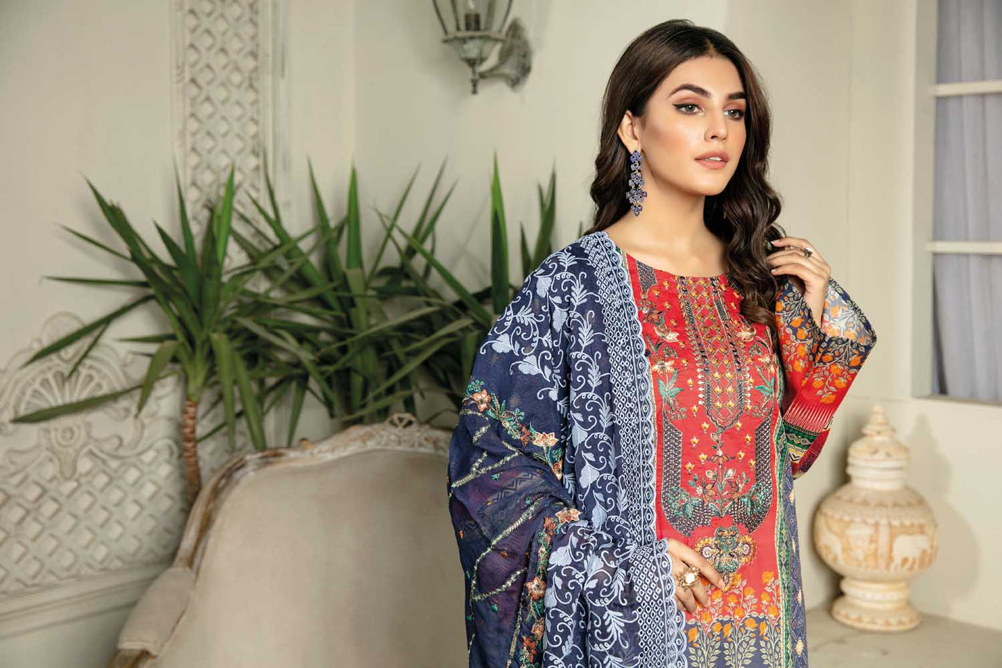 Molen - Digital Printed & Embroidered Lawn 3PC