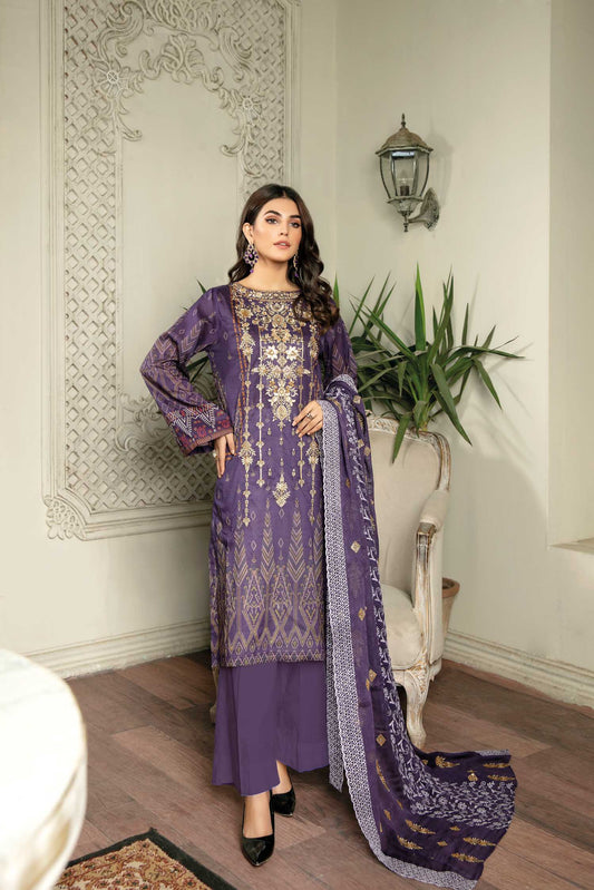 Grewia - Digital Printed & Embroidered Lawn 3PC