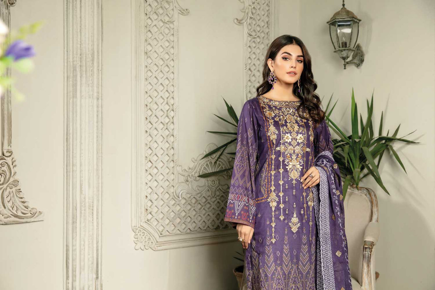 Grewia - Digital Printed & Embroidered Lawn 3PC