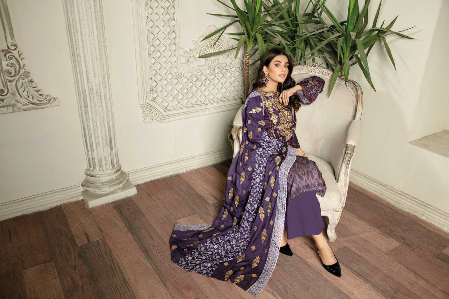 Grewia - Digital Printed & Embroidered Lawn 3PC