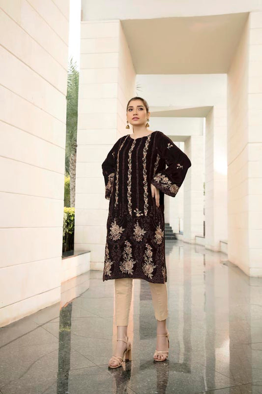 Duru - Embroidered Velvet Un-Stitched (2 Piece)