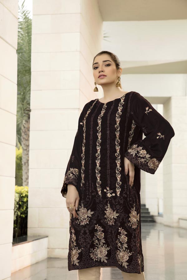 Duru - Embroidered Velvet Un-Stitched (2 Piece)