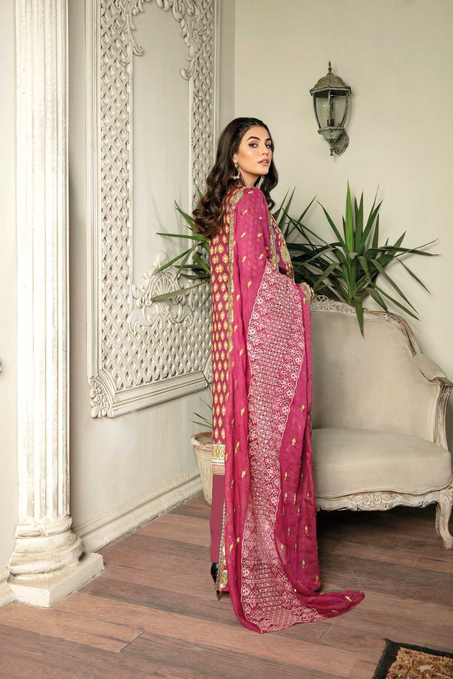 Cultrual Prey - Digital Printed & Embroidered Lawn 3PC