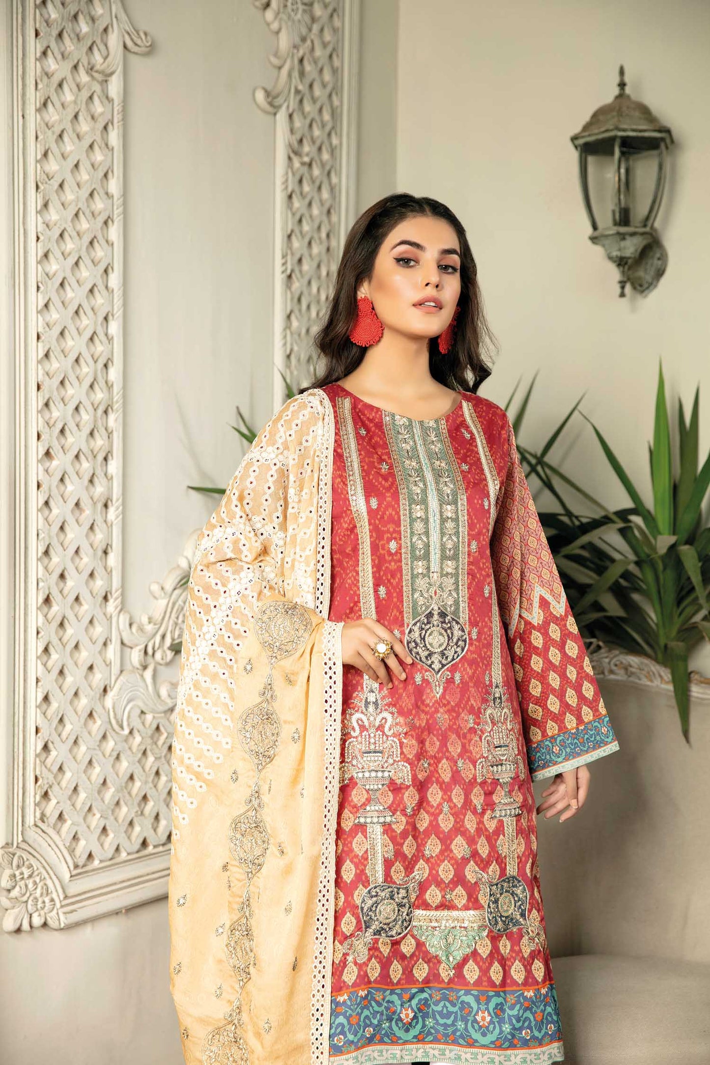 Raven - Digital Printed & Embroidered Lawn 3PC