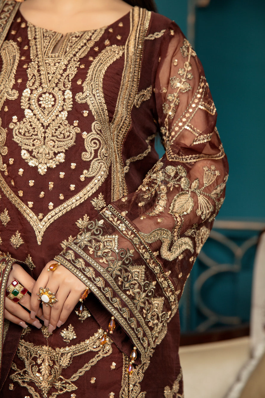 Cinnamon - Luxury Pret 4PC