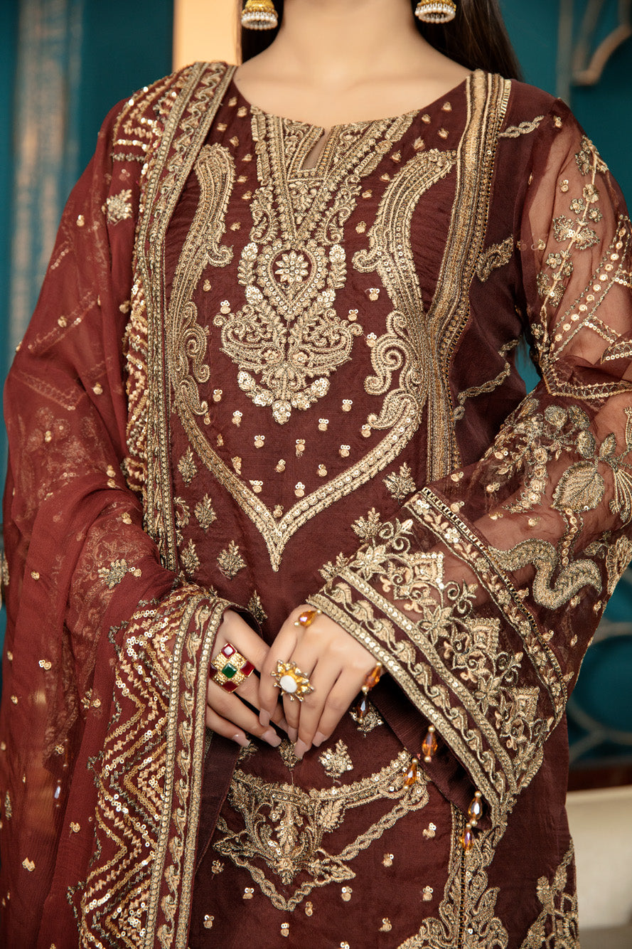 Cinnamon - Luxury Pret 4PC