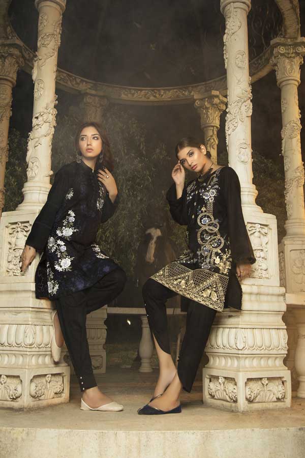 Blue Coat - Stitched Kurti