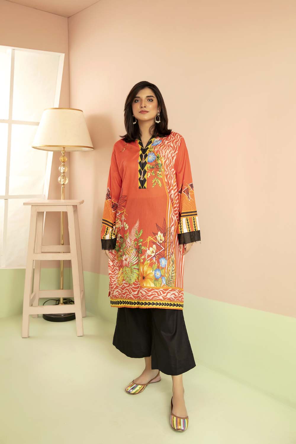 Sun Bliss - Printed Stitch Kurti