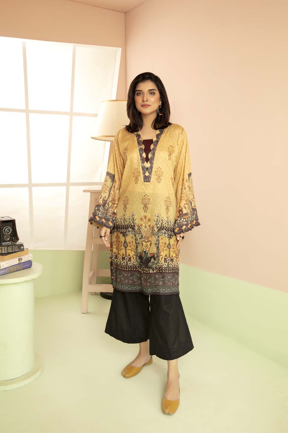 Sand Burn - Printed Stitch Kurti