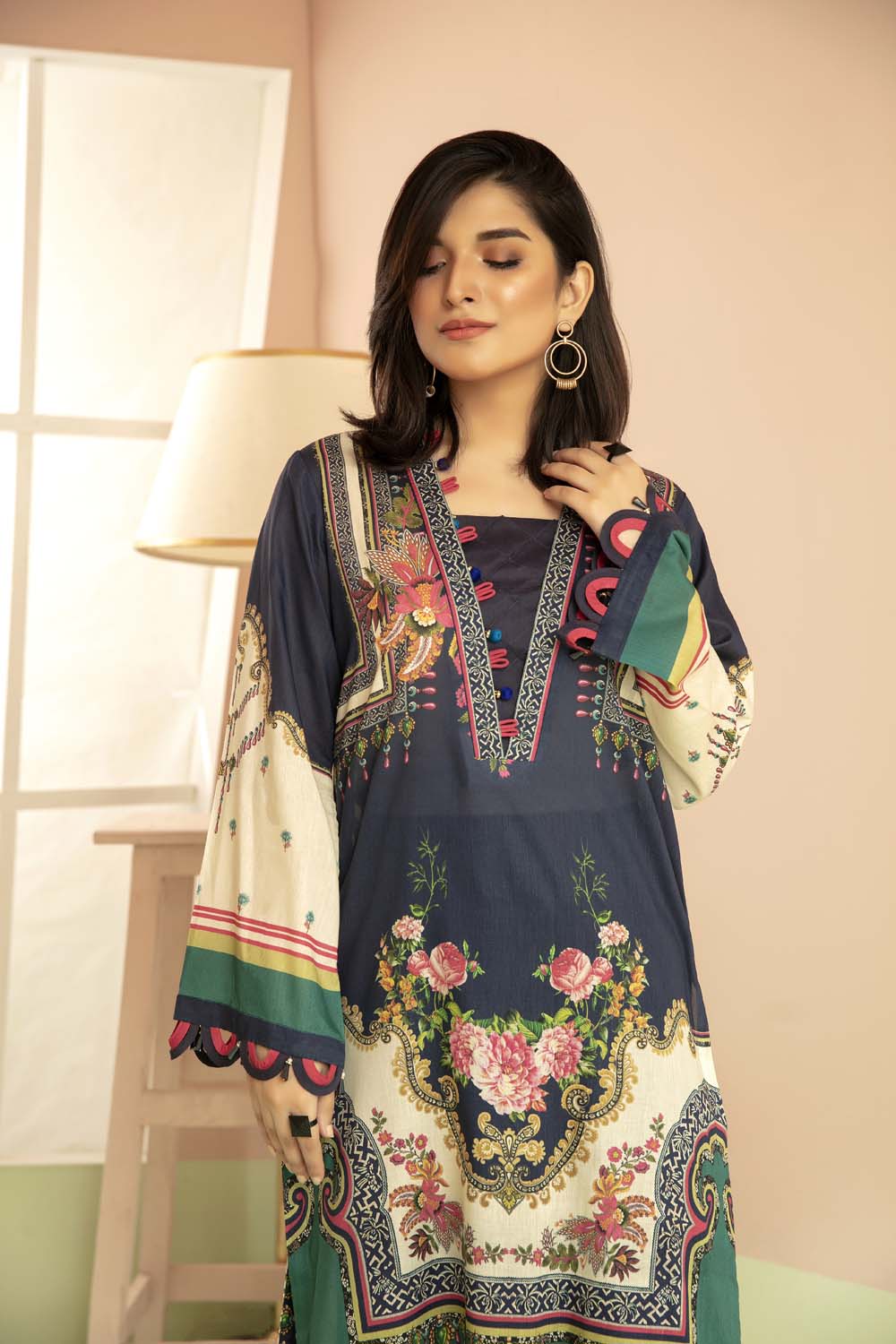 Drozil - Printed Stitch Kurti