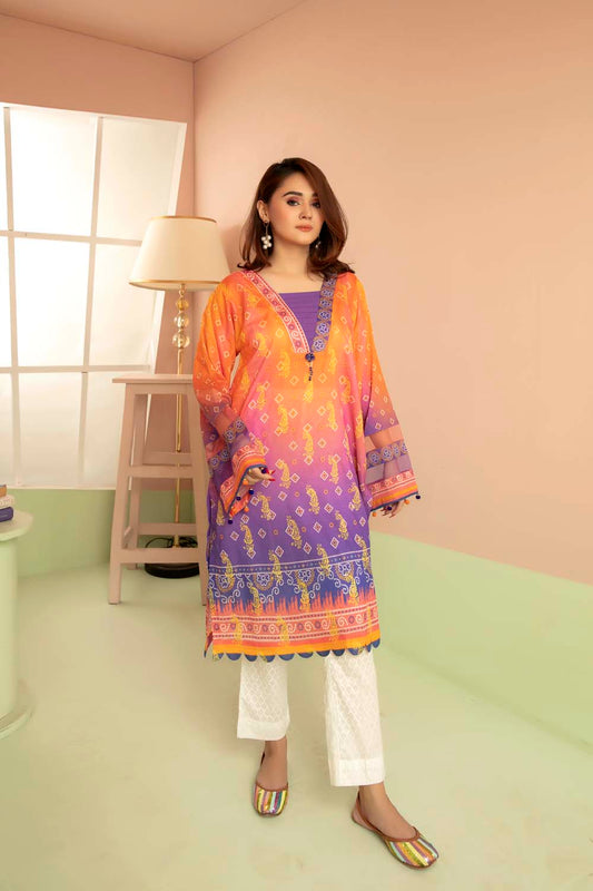 Multi Colors - Printed Stitch Kurti