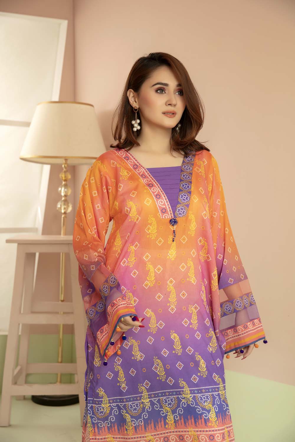 Multi Colors - Printed Stitch Kurti