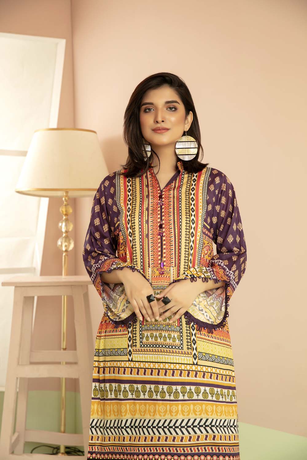 Grip Lines - Printed Stitch Kurti