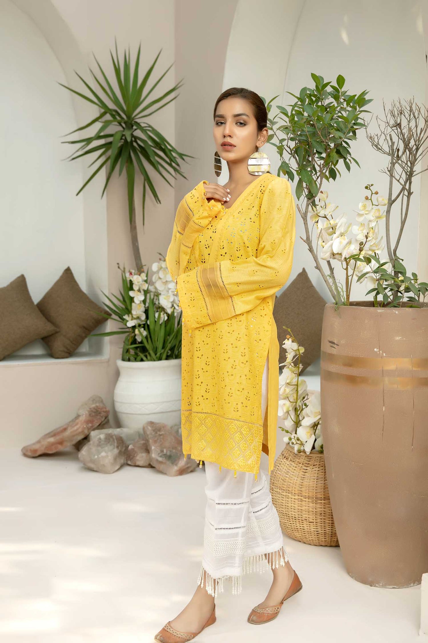 Parm - Embroidered Schiflli Lawn Stitched