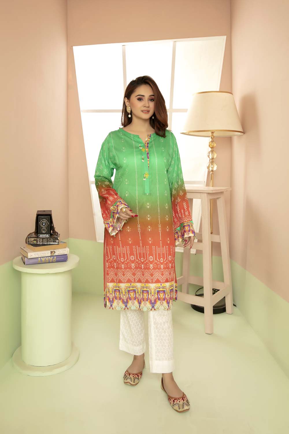 Grezin - Printed Stitch Kurti