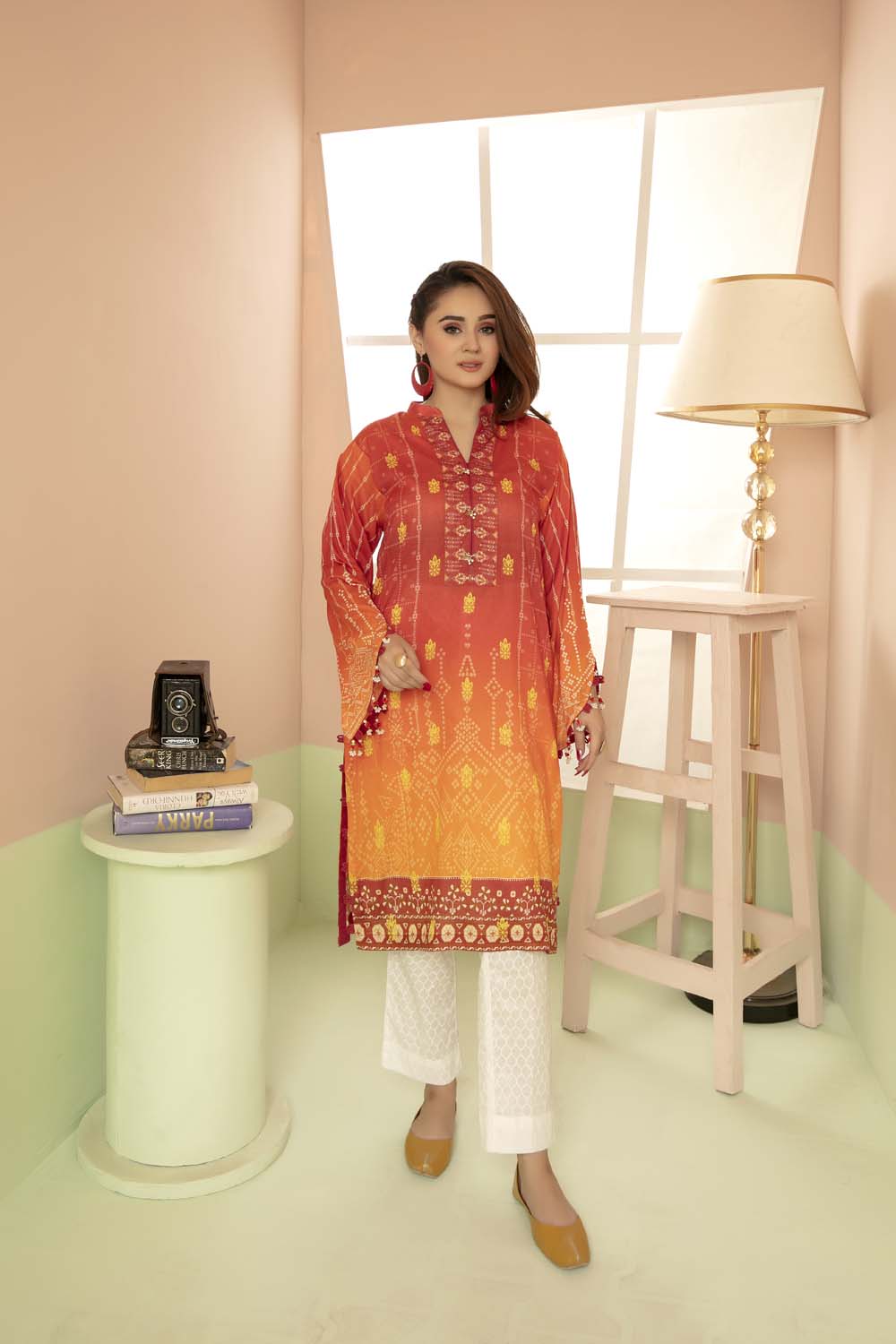 Mix Shine - Printed Stitch Kurti