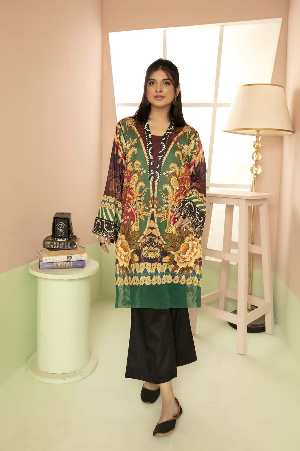 Pelleted - Printed Stitch Kurti
