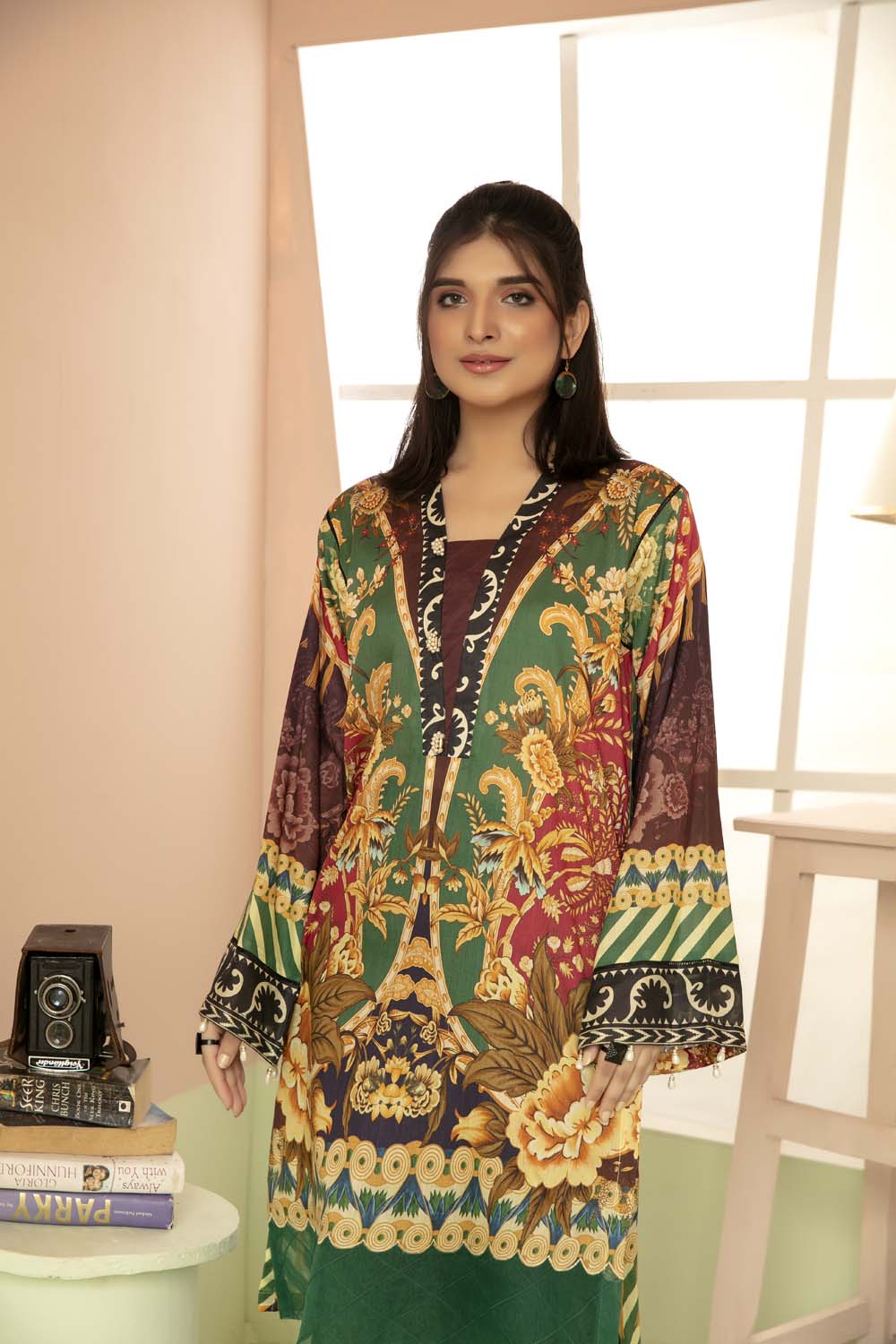 Pelleted - Printed Stitch Kurti