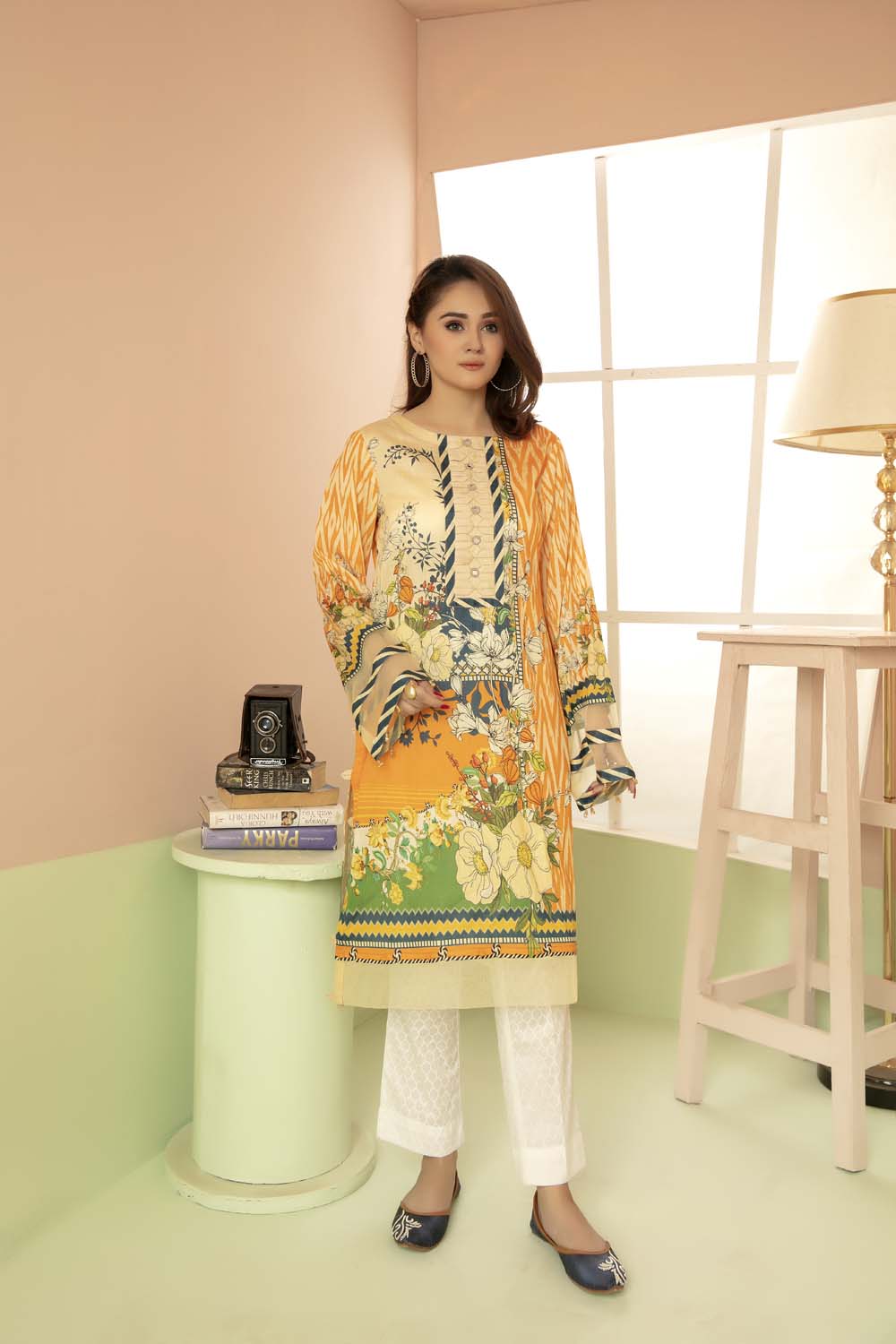 Light Pond - Printed Stitch Kurti