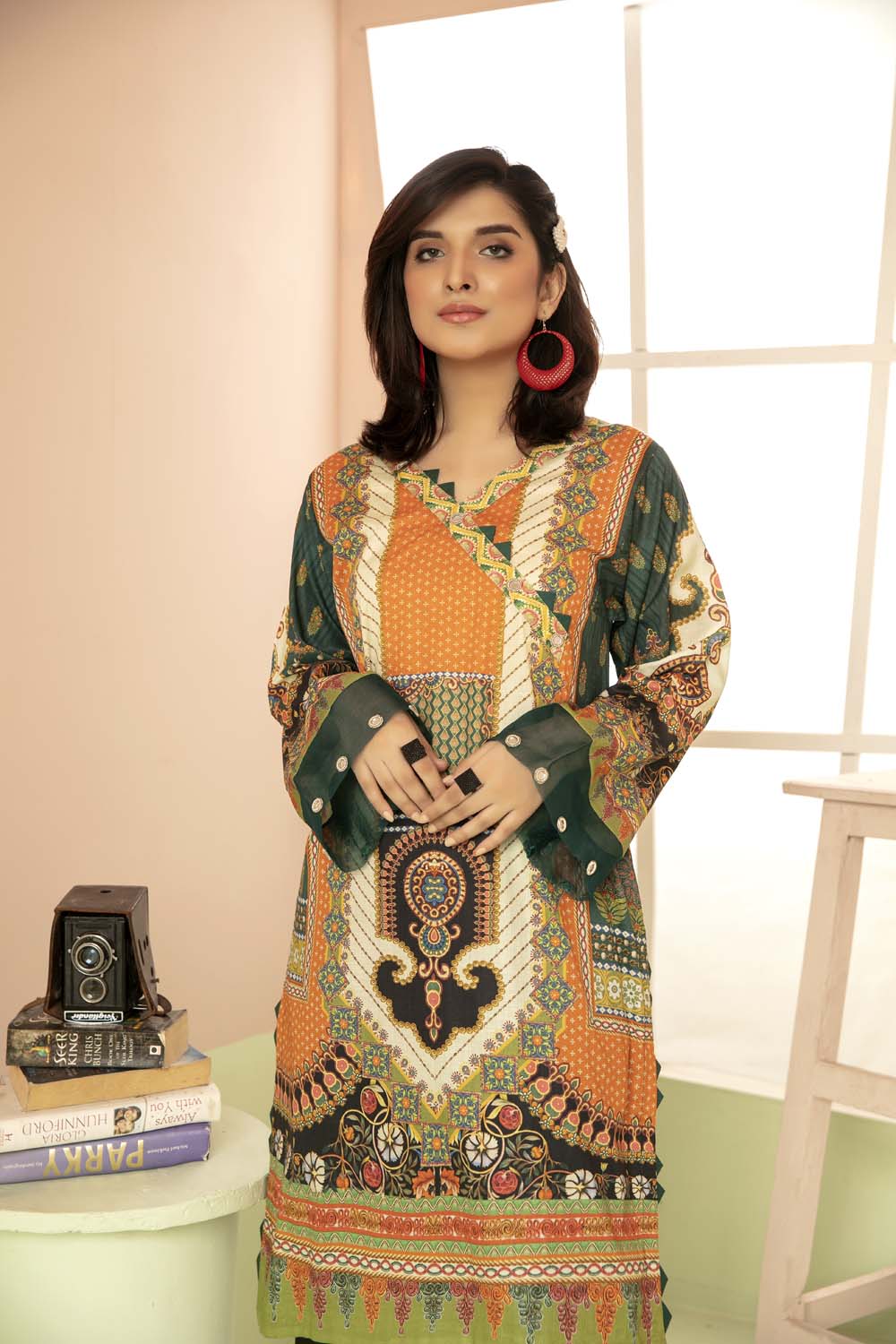 Vivid - Printed Stitch Kurti
