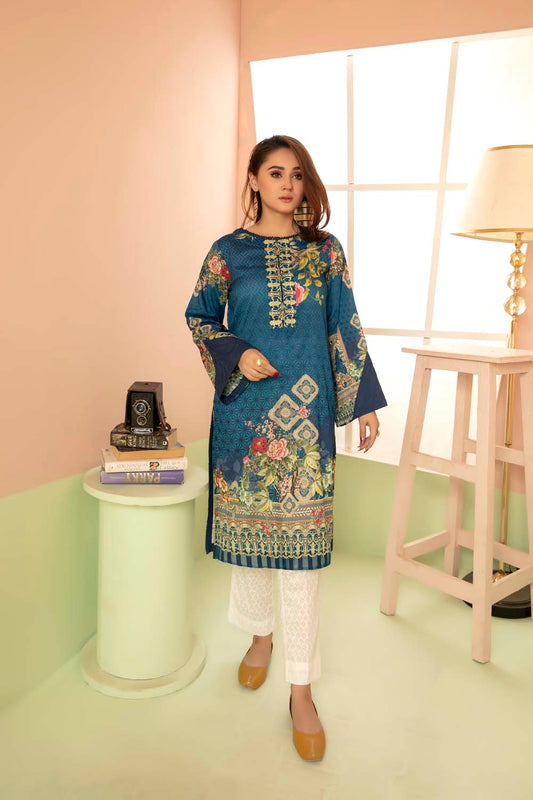 Dark Orchid - Printed Stitch Kurti