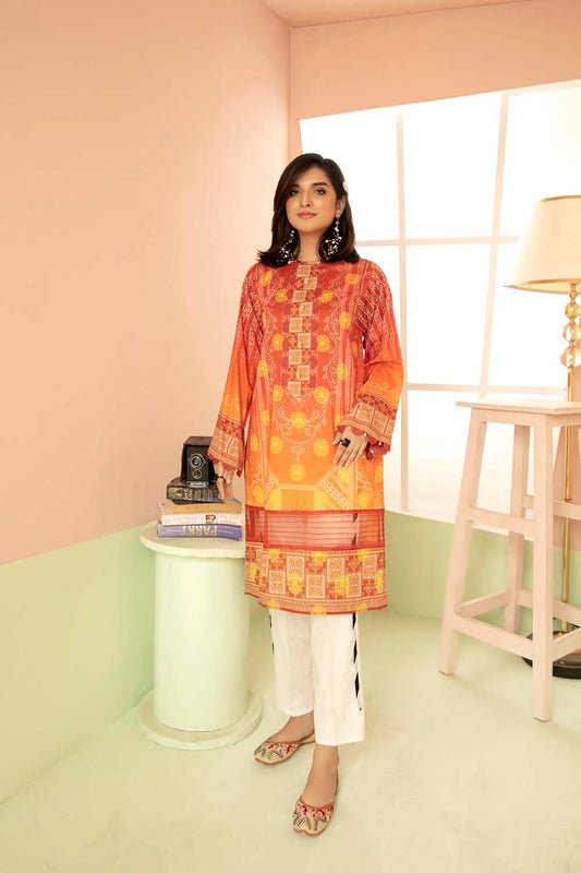 Ecru - Printed Stitch Kurti