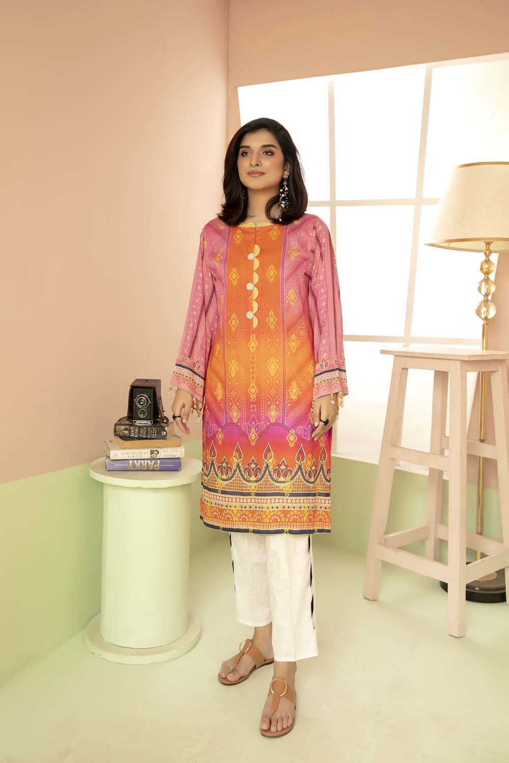 Persimmon - Printed Stitch Kurti