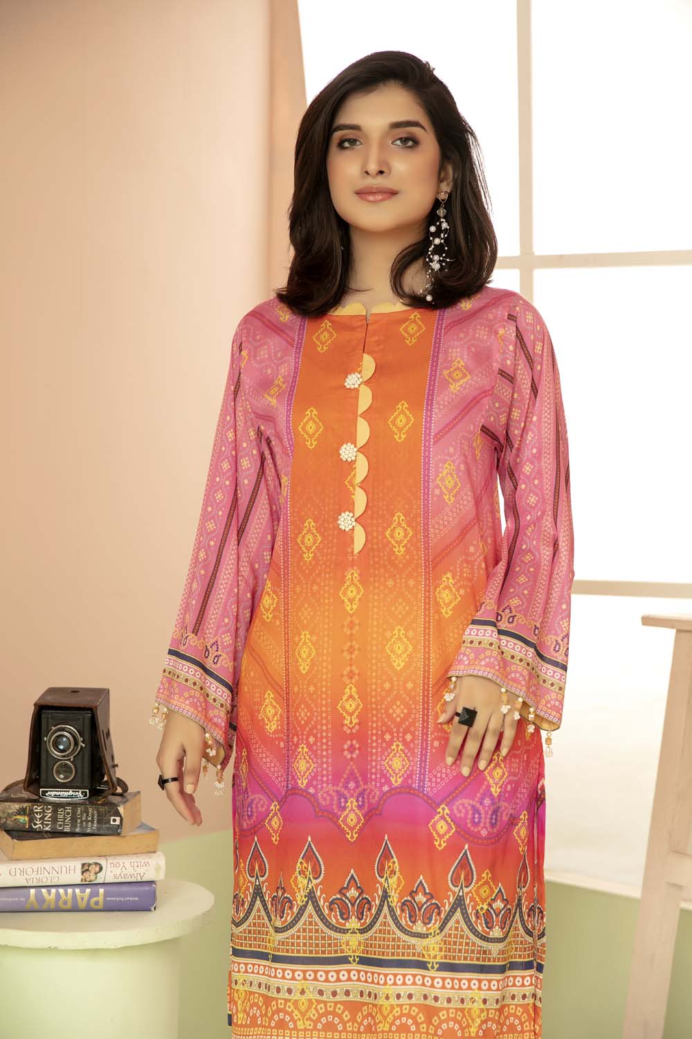 Persimmon - Printed Stitch Kurti