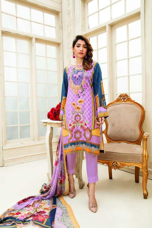 East Side - Digital Embroidered Karandi 3 Piece