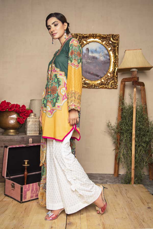 CASABLANCA LAWN STITCHED SHIRT