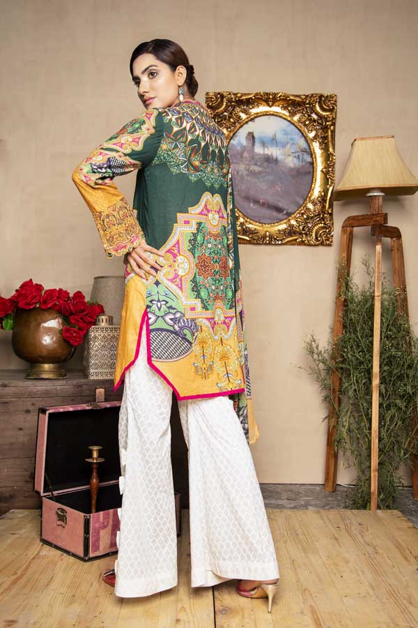 CASABLANCA LAWN STITCHED SHIRT