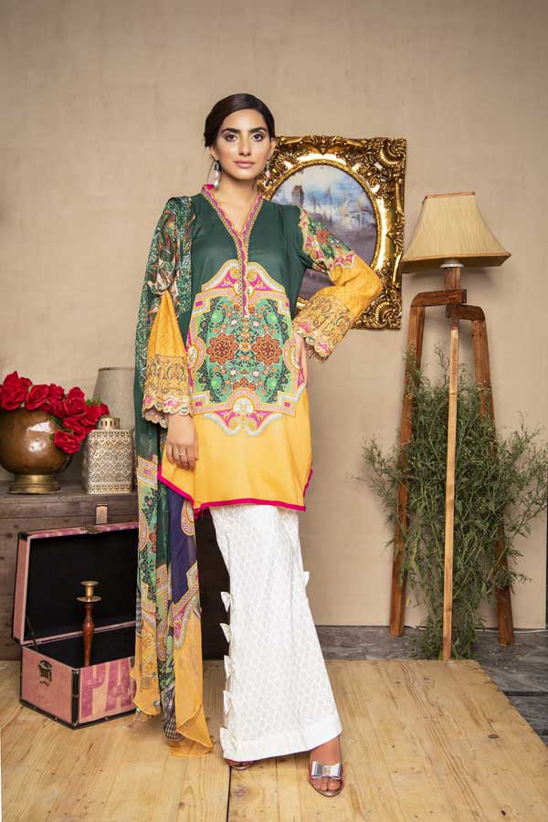 CASABLANCA LAWN STITCHED SHIRT