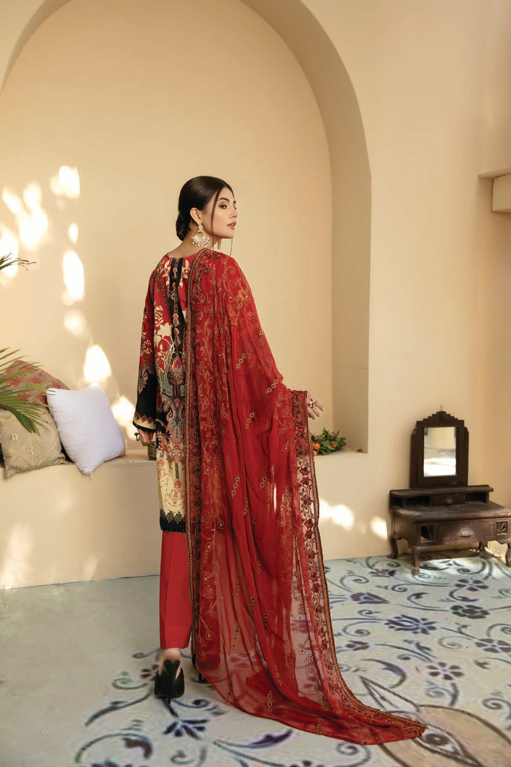 Flavoured - Digital Printed And Embroidered Suvic Lawn