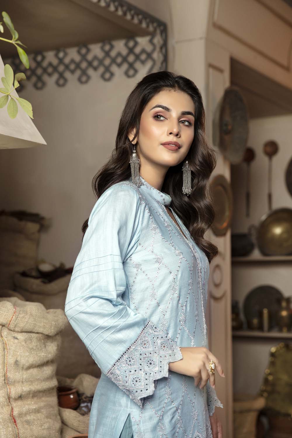 Arctic - Embroidered Chikankari Stitched Kurti