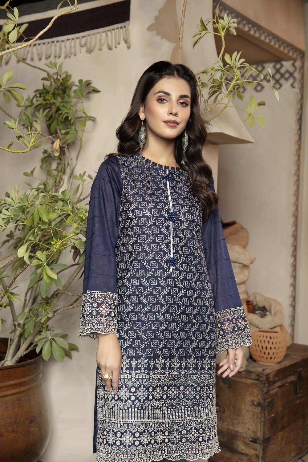 Elation - Embroidered Chikankari Stitched Kurti