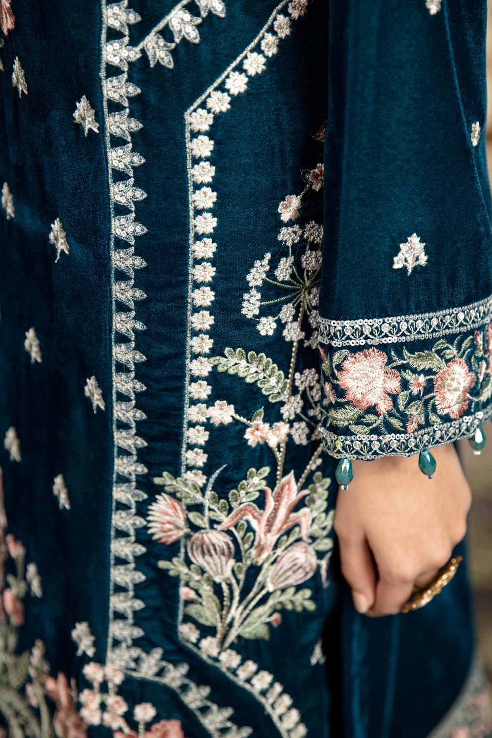 Fiz Night - Stitched Embroidered Velvet 2PC