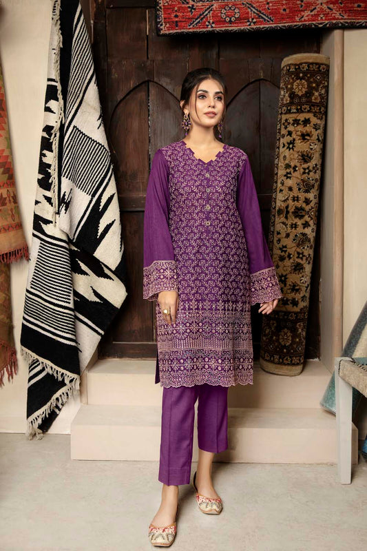 Rouge - Embroidered Chikankari Stitched Kurti