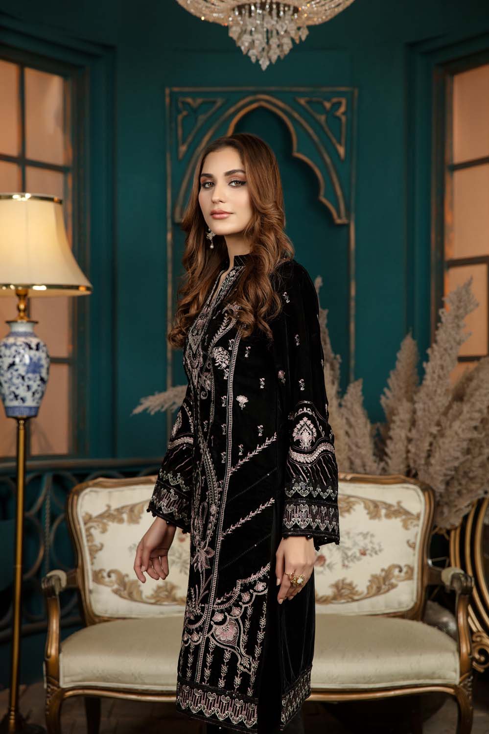 Harvid - Stitched Embroidered Velvet 2PC