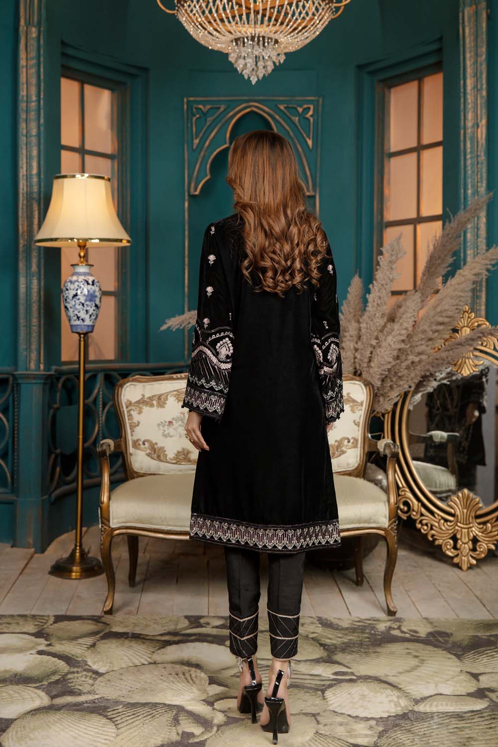 Harvid - Stitched Embroidered Velvet 2PC