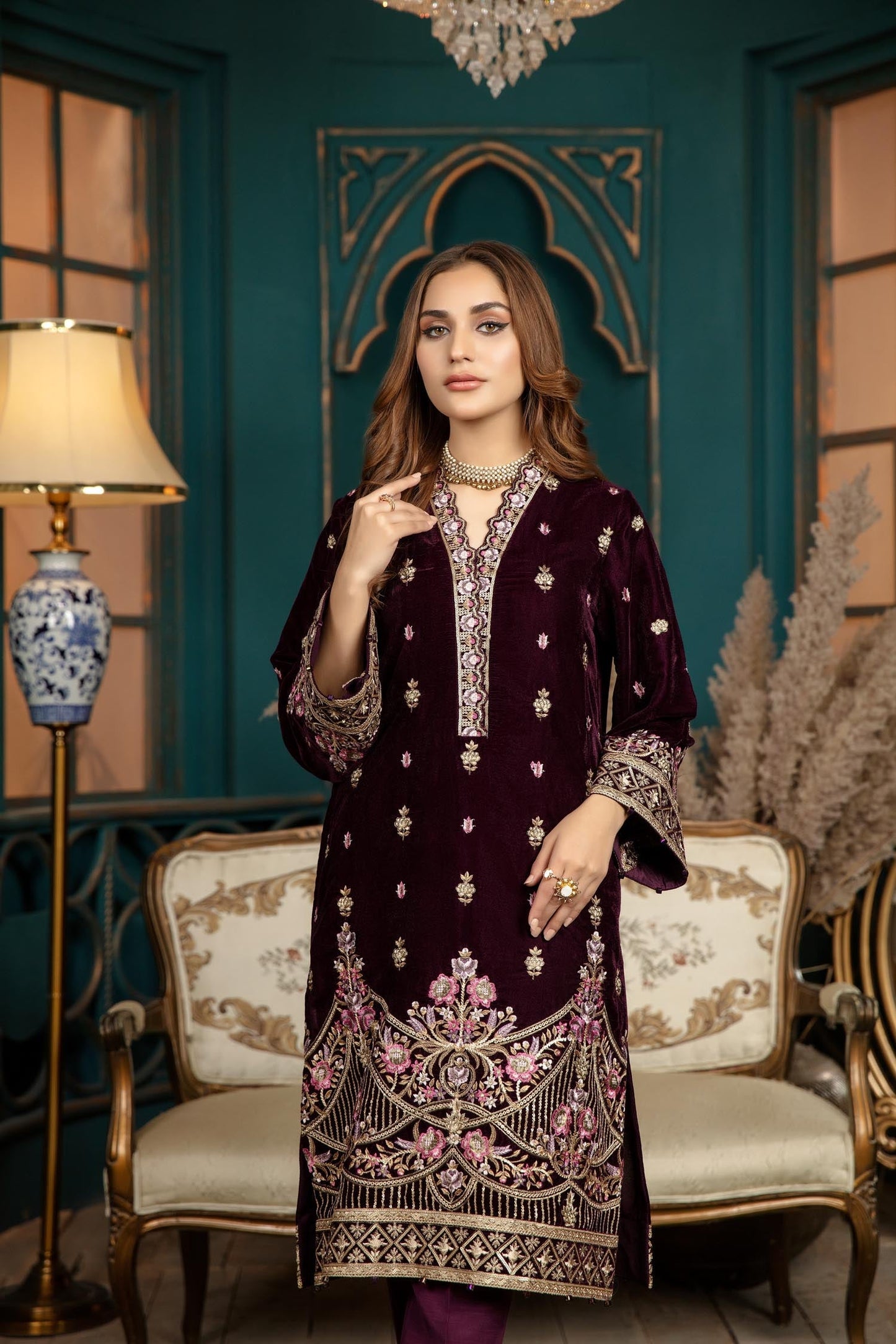 Fresh Joy - Stitched Embroidered Velvet 2PC
