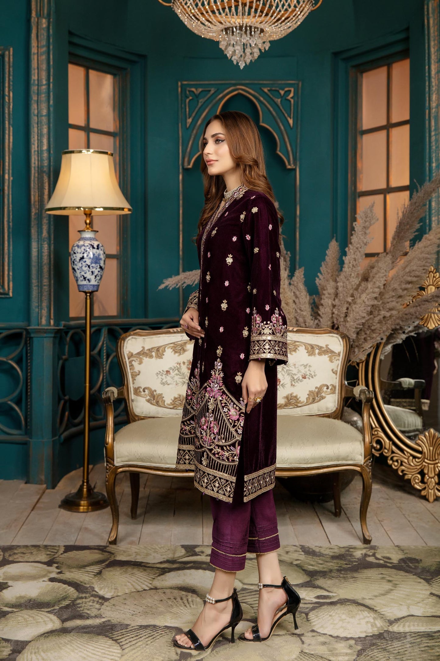 Fresh Joy - Stitched Embroidered Velvet 2PC
