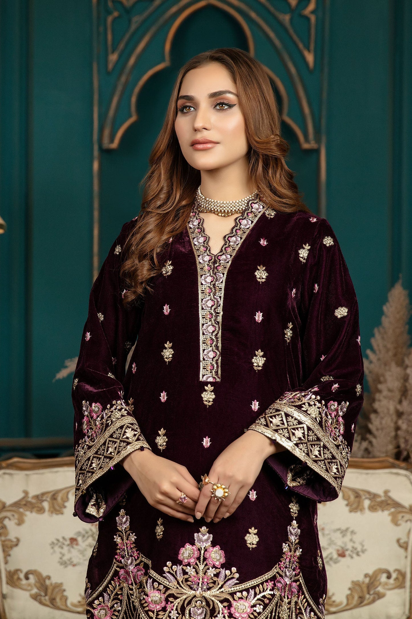 Fresh Joy - Stitched Embroidered Velvet 2PC