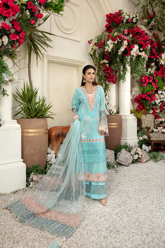 Drazzle - Schiffli Embroidered Lawn (3PC)