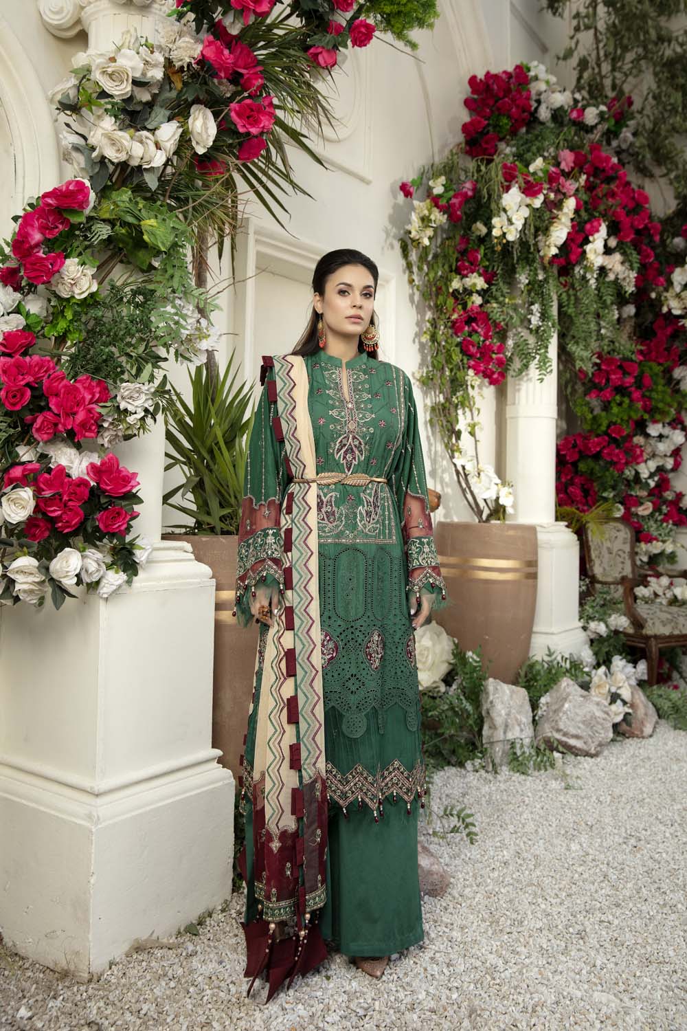 Erin - Schiffli Embroidered Lawn (3PC)