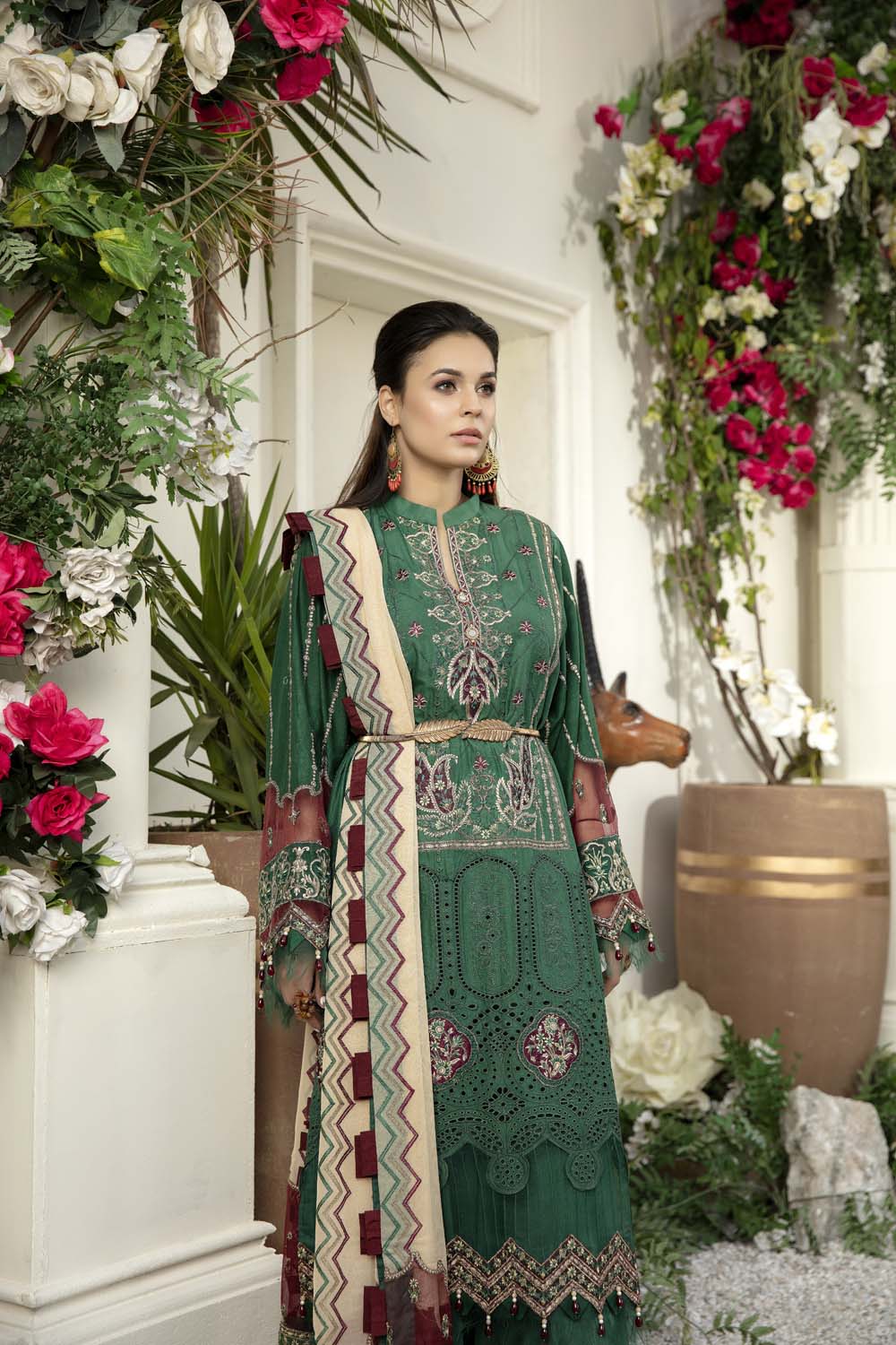 Erin - Schiffli Embroidered Lawn (3PC)