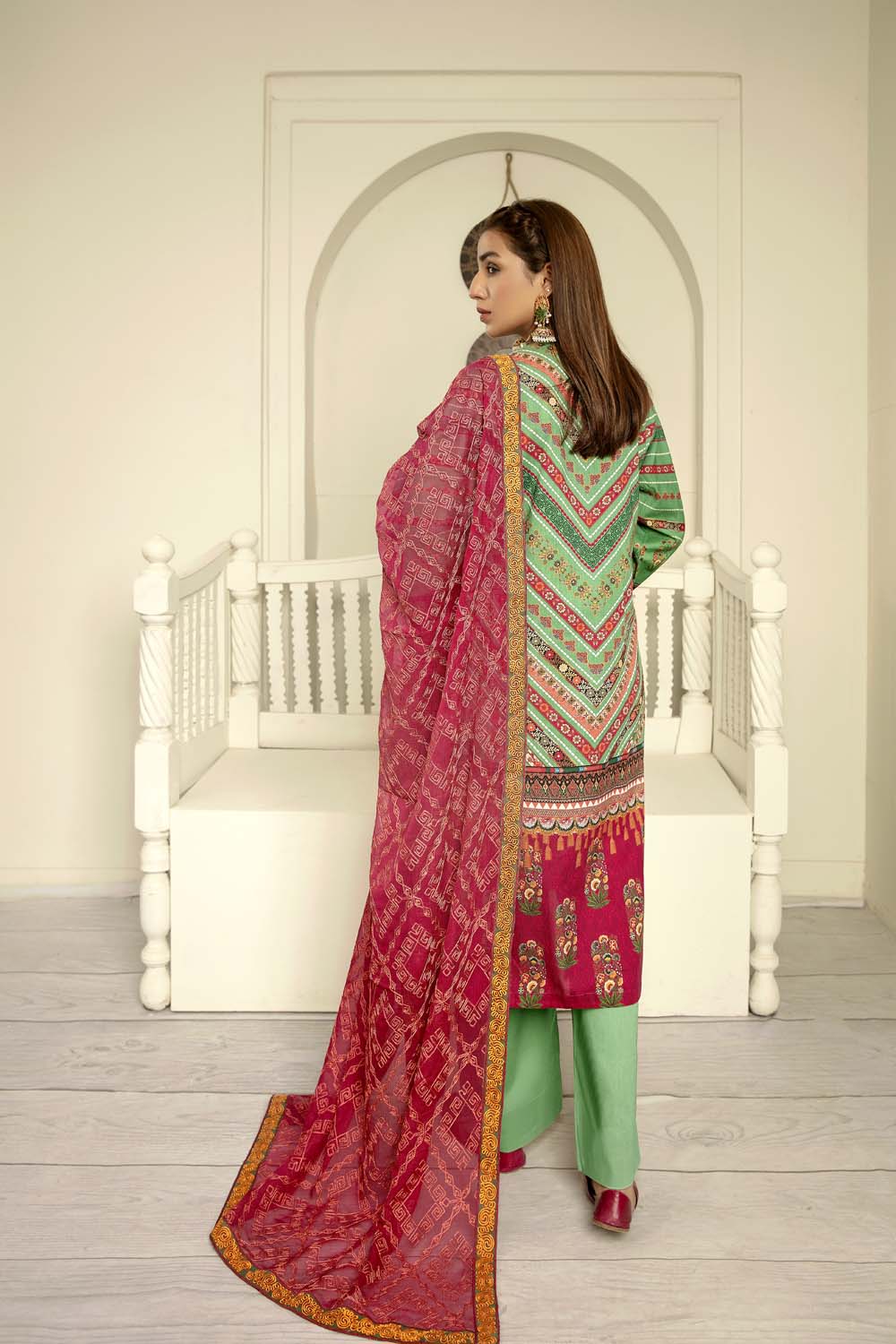 Harliquin - Digital Printed & Embroidered Lawn